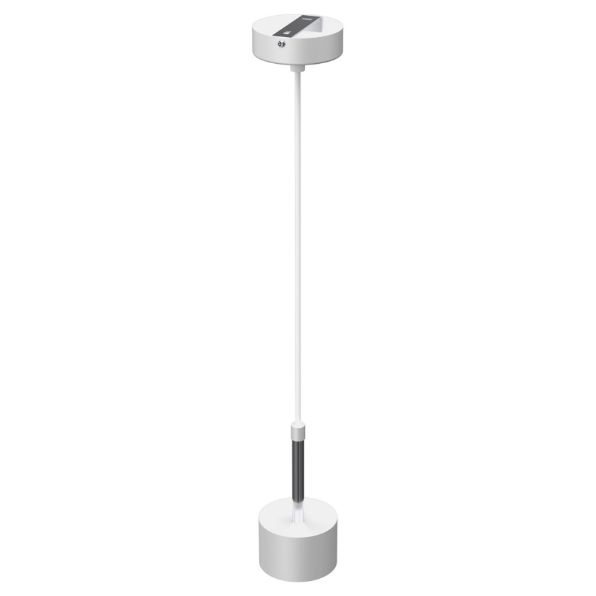Lámpara colgante ARENA 1xGX53/11W/230V blanco/cromo brillante