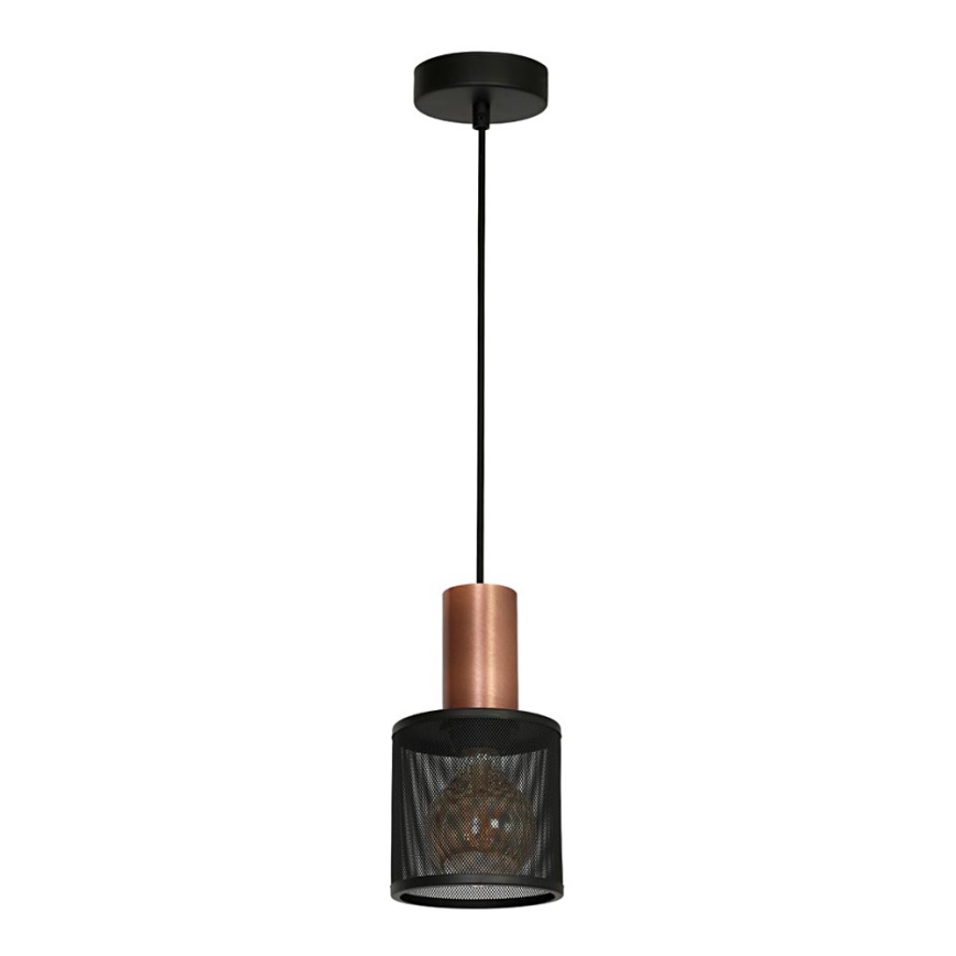 Lámpara colgante ARES BLACK 1xE27/60W/230V
