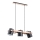 Lámpara colgante ARI 3xE27/15W/230V negro/beige