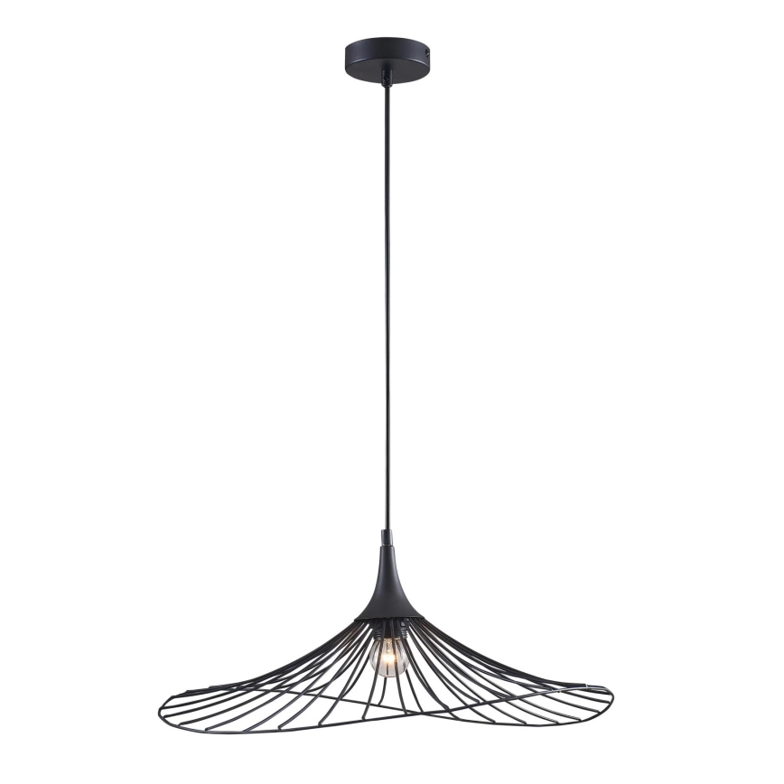 Lámpara colgante ARIELLE 1xE27/20W/230V diá. 50 cm negro