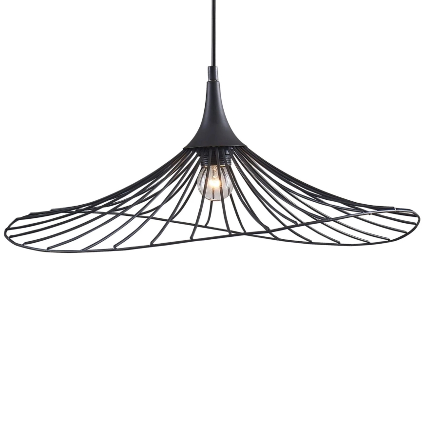 Lámpara colgante ARIELLE 1xE27/20W/230V diá. 50 cm negro
