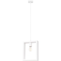 Lámpara colgante ARIES 1xE27/15W/230V haya/blanco