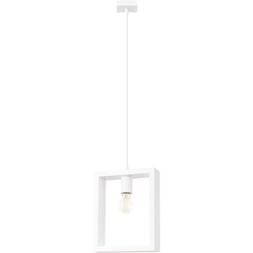 Lámpara colgante ARIES 1xE27/15W/230V haya/blanco