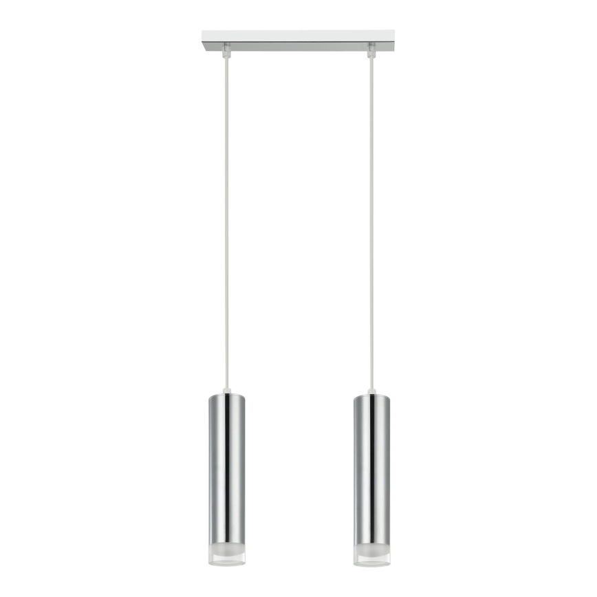Lámpara colgante ARMIN 2xGU10/10W/230V cromo brillante