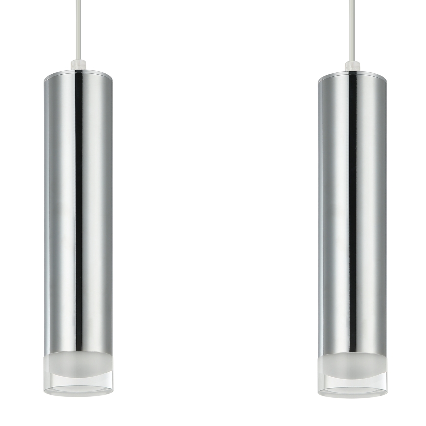 Lámpara colgante ARMIN 2xGU10/10W/230V cromo brillante