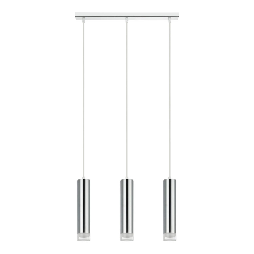 Lámpara colgante ARMIN 3xGU10/10W/230V cromo brillante