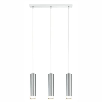 Lámpara colgante ARMIN 3xGU10/10W/230V cromo brillante