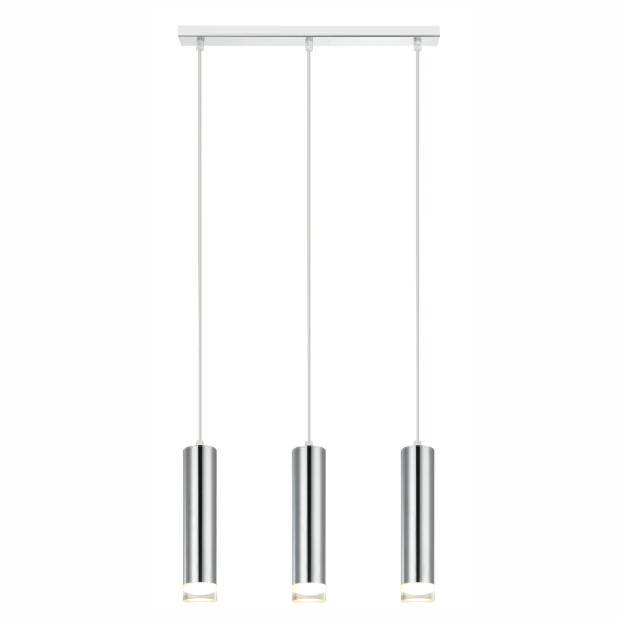 Lámpara colgante ARMIN 3xGU10/10W/230V cromo brillante