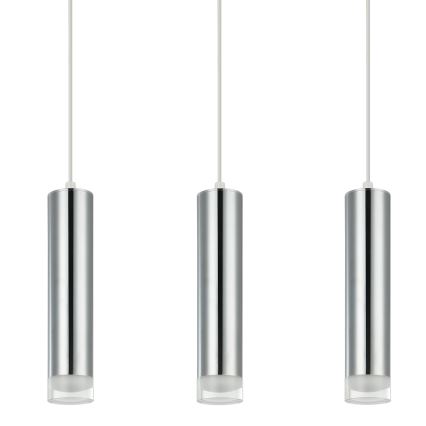 Lámpara colgante ARMIN 3xGU10/10W/230V cromo brillante