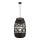 Lámpara colgante ARONA 1xG9/9W/230V diá. 40 cm ratán/negro
