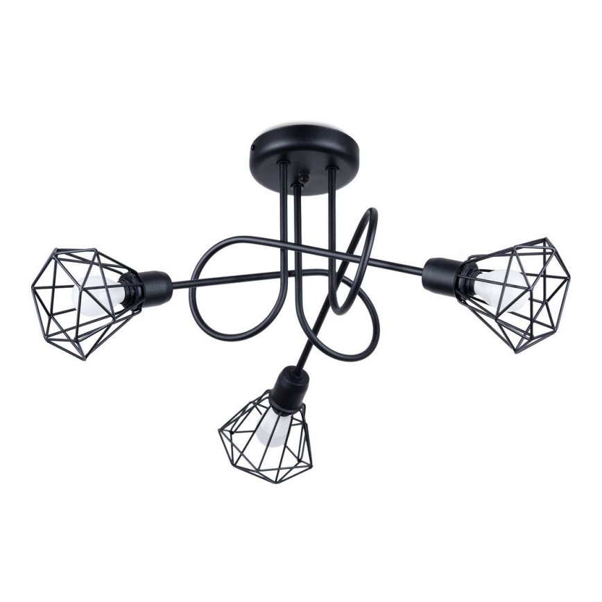 Lámpara colgante ARTEMIS 3xE14/40W/230V negro