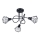 Lámpara colgante ARTEMIS 3xE14/40W/230V negro
