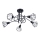 Lámpara colgante ARTEMIS 5xE14/40W/230V negro
