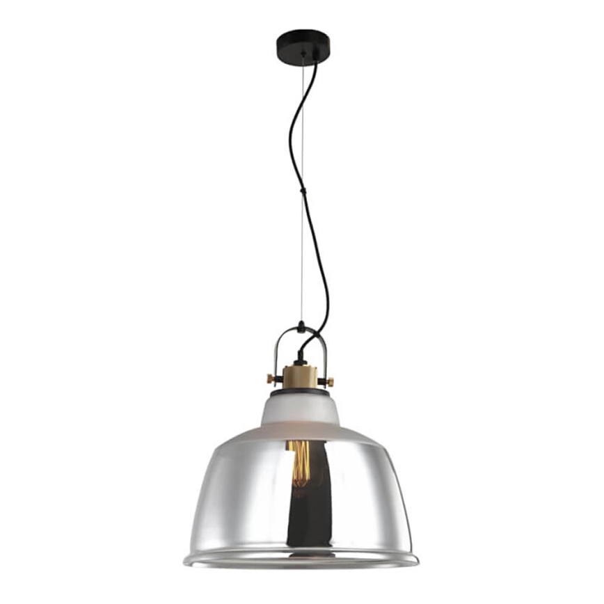 Lámpara colgante ASGARD 1xE27/11W/230V plata
