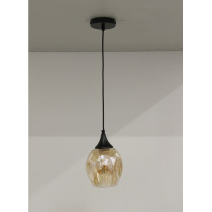 Lámpara colgante ASPA 1xE27/40W/230V negro