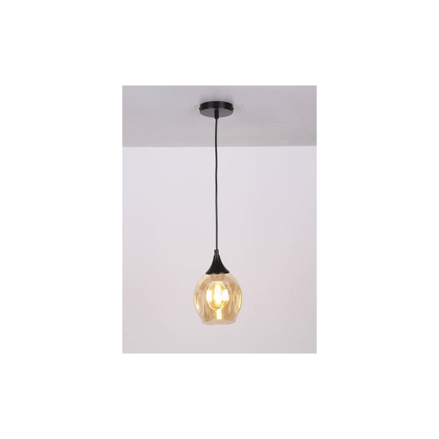 Lámpara colgante ASPA 1xE27/40W/230V negro