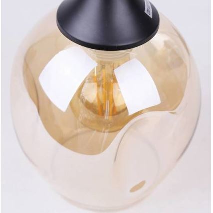 Lámpara colgante ASPA 1xE27/40W/230V negro
