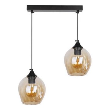 Lámpara colgante ASPA 2xE27/40W/230V negro