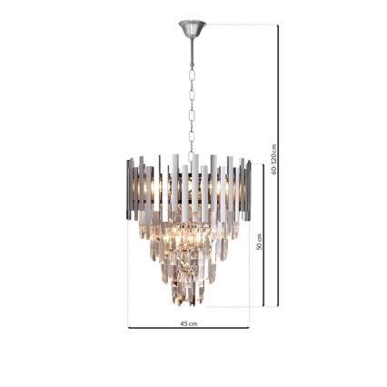 Lámpara colgante en cadena ASPEN 9xE14/40W/230V