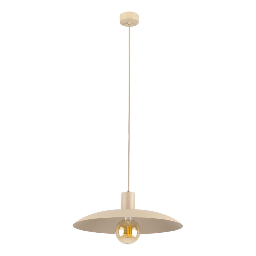 Lámpara colgante ASTRA 1xE27/15W/230V diá. 41 cm beige