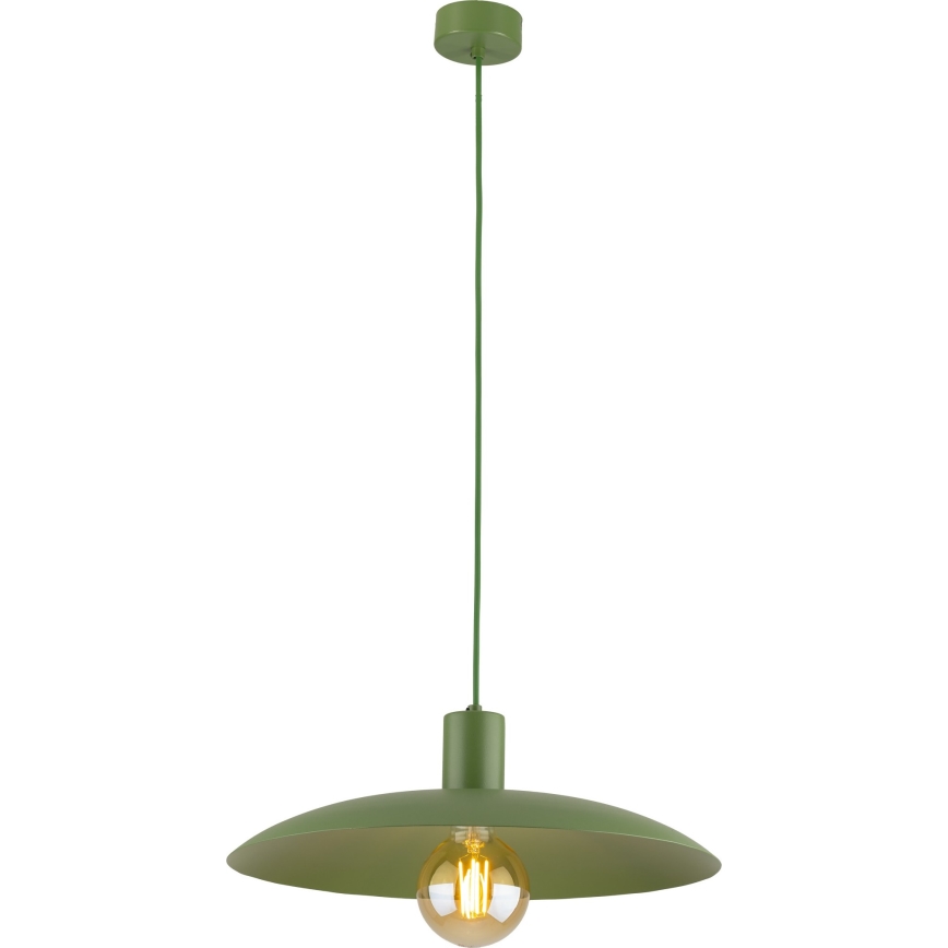 Lámpara colgante ASTRA 1xE27/15W/230V diá. 41 cm verde
