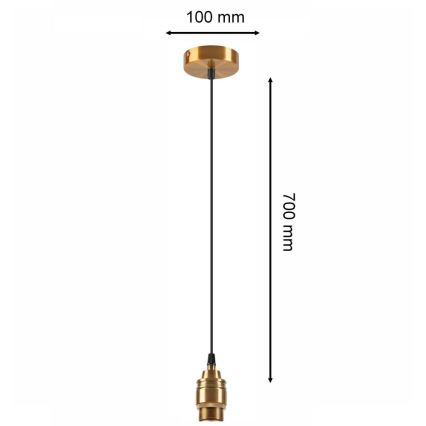 Lámpara colgante ASTRA 1xE27/60W/230V