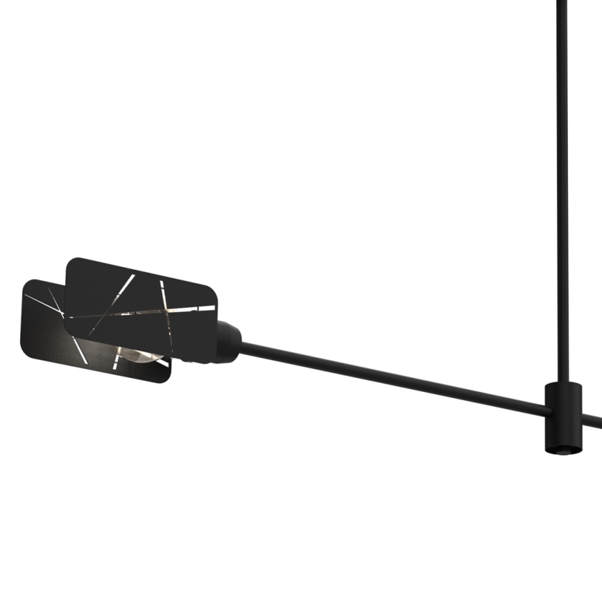Lámpara colgante ASTRA 2xE27/60W/230V negro