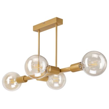 Lámpara colgante ASTRID 4xE27/60W/230V dorado
