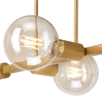Lámpara colgante ASTRID 4xE27/60W/230V dorado