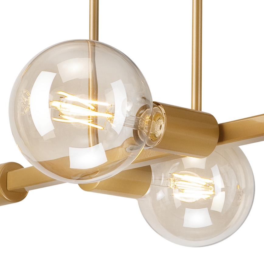 Lámpara colgante ASTRID 4xE27/60W/230V dorado