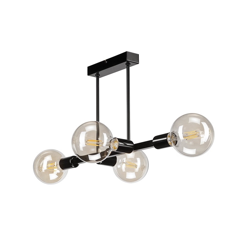 Lámpara colgante ASTRID 4xE27/60W/230V negro