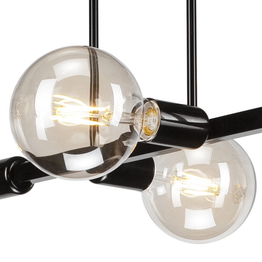 Lámpara colgante ASTRID 4xE27/60W/230V negro