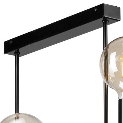 Lámpara colgante ASTRID 6xE27/60W/230V negro