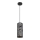 Lámpara colgante AVALO 1xE27/60W/230V gris/negro