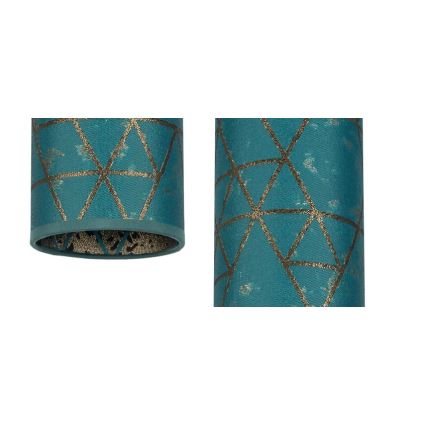 Lámpara colgante AVALO 2xE27/60W/230V araña turquesa/dorado