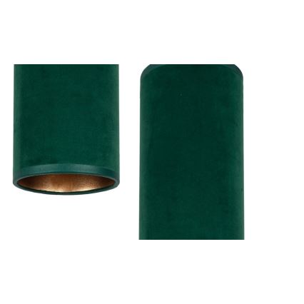 Lámpara colgante con cable AVALO 2xE27/60W/230V verde/cobre