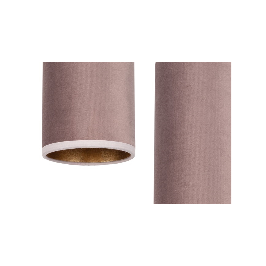 Lámpara colgante AVALO 3xE27/60W/230V diá. 35 cm rosa