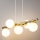Lámpara colgante AVOLA 5xG9/12W/230V dorado