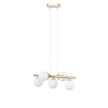 Lámpara colgante AVOLA 5xG9/12W/230V dorado