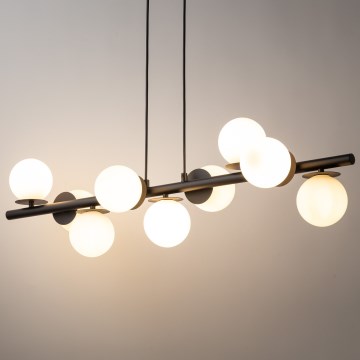 Lámpara colgante AVOLA 9xG9/12W/230V negro