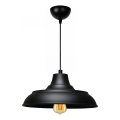 Lámpara colgante AYD 1xE27/40W/230V negra