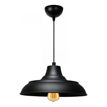 Lámpara colgante AYD 1xE27/40W/230V negra