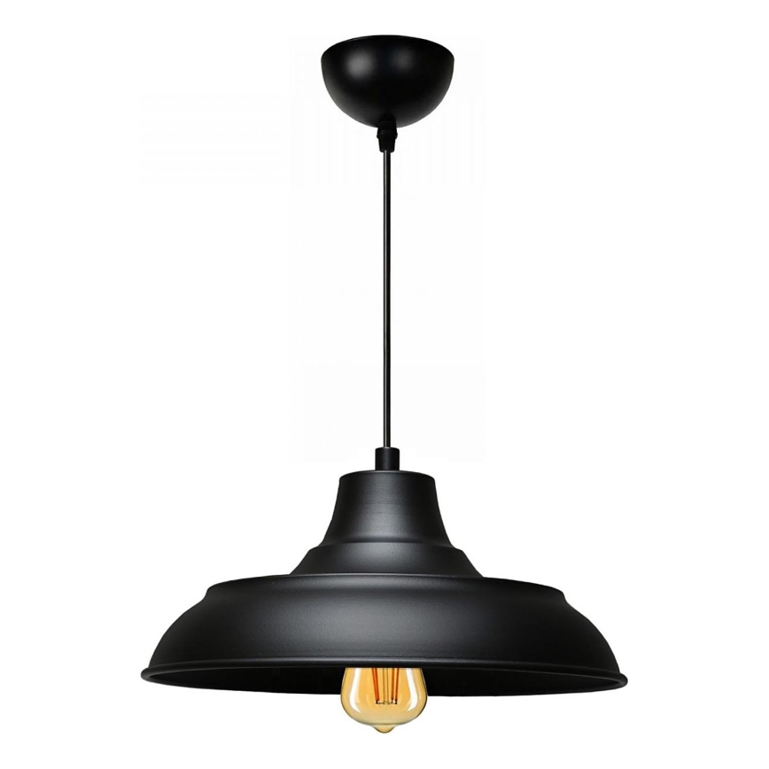 Lámpara colgante AYD 1xE27/40W/230V negra