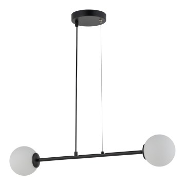 Lámpara colgante BALANS 2xG9/12W/230V negro