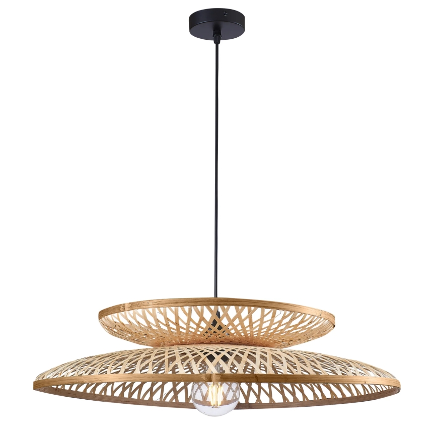 Lámpara colgante BALI 1xE27/20W/230V diá. 60 cm bambú