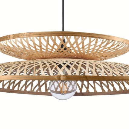 Lámpara colgante BALI 1xE27/20W/230V diá. 60 cm bambú