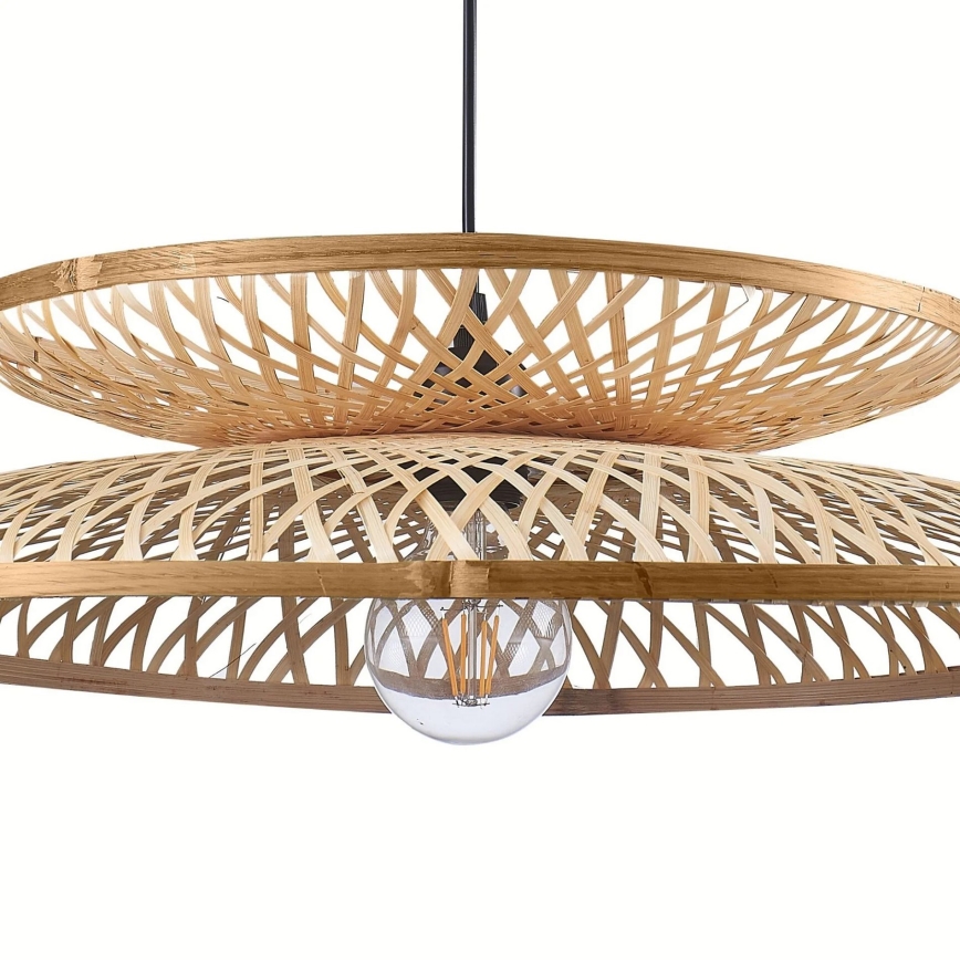 Lámpara colgante BALI 1xE27/20W/230V diá. 60 cm bambú