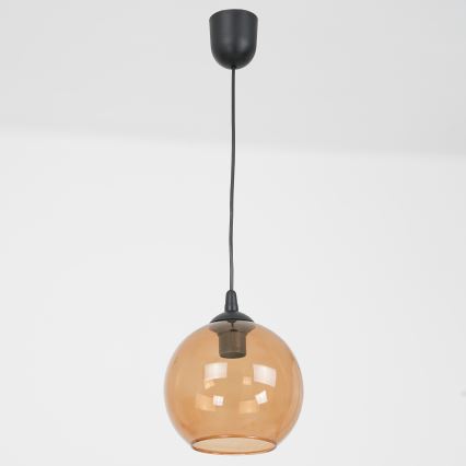 Lámpara colgante BALL 1xE27/60W/230V diá. 20 cm beige