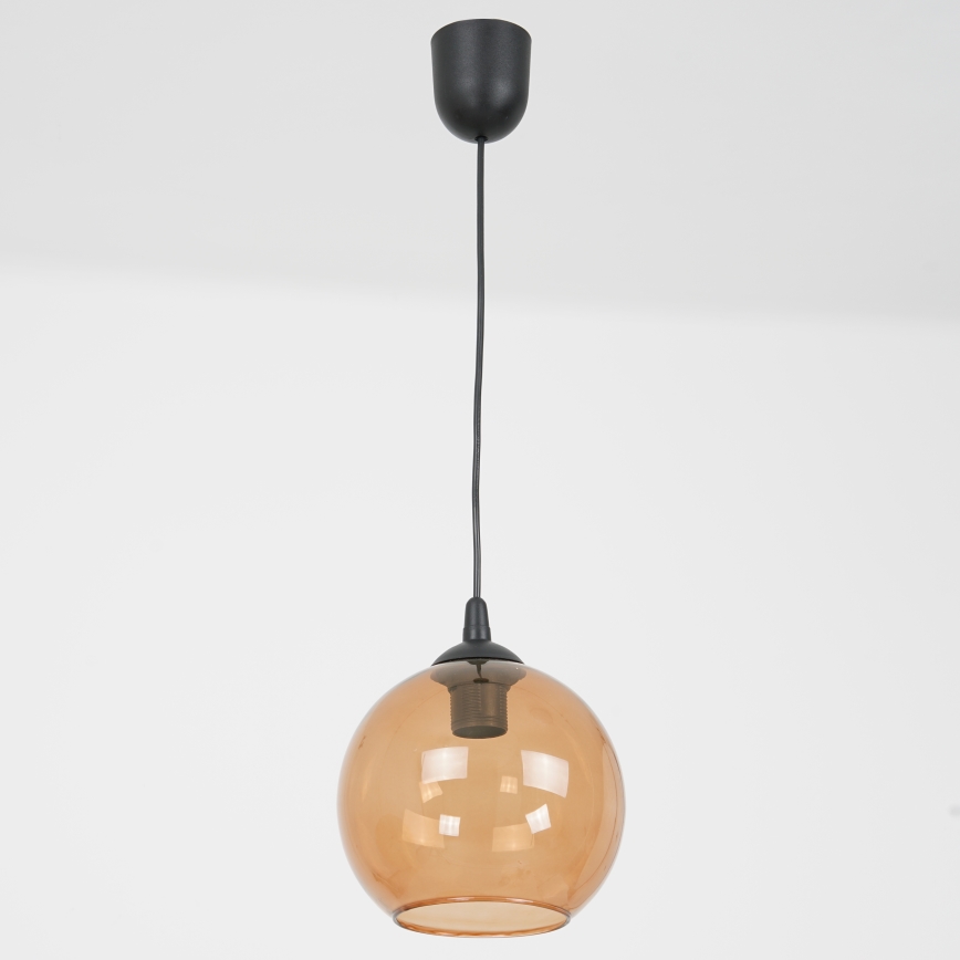 Lámpara colgante BALL 1xE27/60W/230V diá. 20 cm beige