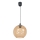Lámpara colgante BALL 1xE27/60W/230V diá. 25 cm beige